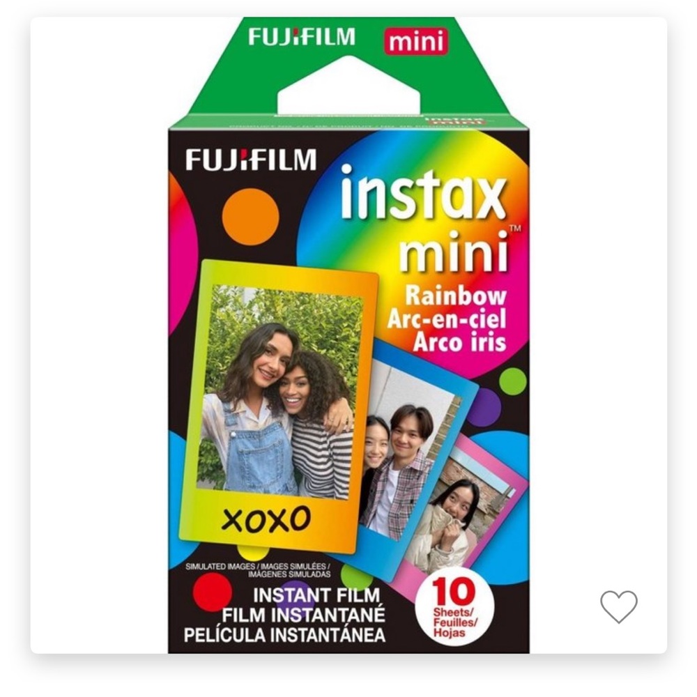 Rainbow Instax mini film